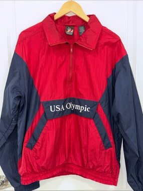 USA Olympic Team Vintage Jacket medium Official Licensed Olympic Windbreaker M